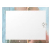 Bloc-note Paysage aquarelle bordé (Devant)