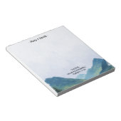 Bloc-note Paysage de montagne Verset biblique (Incliné)
