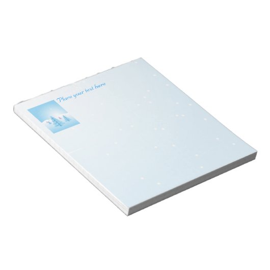 Bloc-note Paysage de Noël (Incliné)