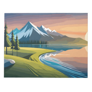 Bloc-note Paysage des montagnes