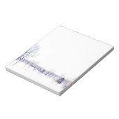 Bloc-note Paysage hivernal neige (Tourné)