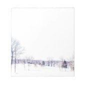 Bloc-note Paysage hivernal neige (Devant)