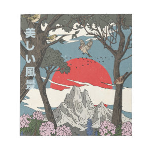 Bloc-note Paysage japonais magnifique
