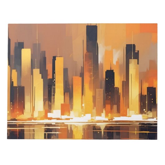 Bloc-note Paysage urbain abstrait Fond d'architecture modern (Devant)