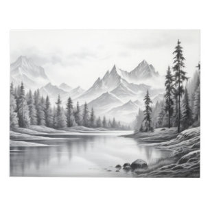 Bloc-note Paysage Vallée Nature Aventure Encre