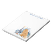 Bloc-note PEACE Chow chien vacances personnalisation texte (Tourné)