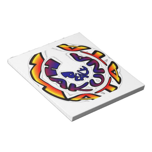 Bloc-note "Peace Hakuna Matata" (Incliné)