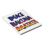 Bloc-note Peace Hakuna Matata Gradient Art (Incliné)