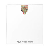 Bloc-note Peace Love and Music (Devant)