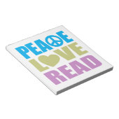 Bloc-note Peace Love Read (Incliné)