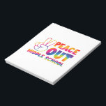 Bloc-note Peace Out Middle School Tie Dye Dernier Day Of Sch<br><div class="desc">Peace Out Middle School Tie Dye Dernier Day Of School</div>