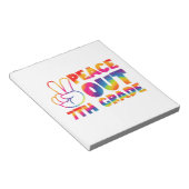 Bloc-note Peace Out Teint de septième année teinture de Dern (Incliné)