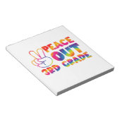 Bloc-note Peace Out Teinture de 3e année Teinture de Dernier (Incliné)