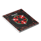Bloc-note "Peace : with Shield Emblem" (Incliné)