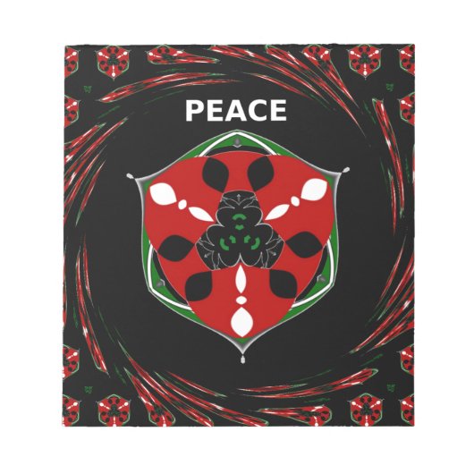 Bloc-note "Peace : with Shield Emblem" (Devant)