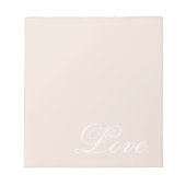 Bloc-note Peach Blush Love Toujours Mariage (Devant)