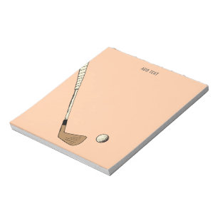 Bloc-note Peach Modern Golf Vintage
