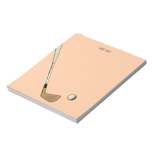 Bloc-note Peach Modern Golf Vintage (Tourné)