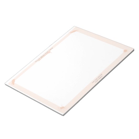 Bloc-note Peach Notepad Les bonnes idées commencent ici (Incliné)