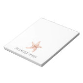 Bloc-note Peach Starfish Better at Beach (Tourné)