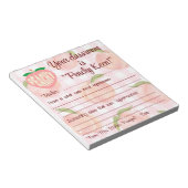 Bloc-note "Peachy Keen" note positive principal à l'enseigna (Incliné)