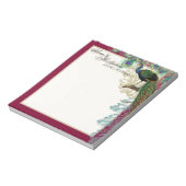 Bloc-note Peacock vintage, Plumes dans les cuisines, Nouvell (Tourné)