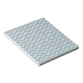 Bloc-note Pearl Floral Turquoise ZigZag Motif (Incliné)