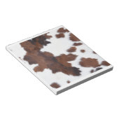 Bloc-note peau de vache blanc (Incliné)