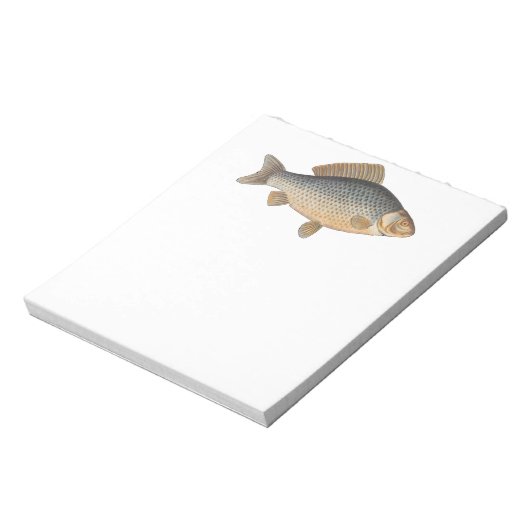 Bloc-note Pêche à la carpe peinture à l'eau douce (Tourné)