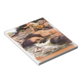 Bloc-note Pêche à partir des rochers (Incliné)