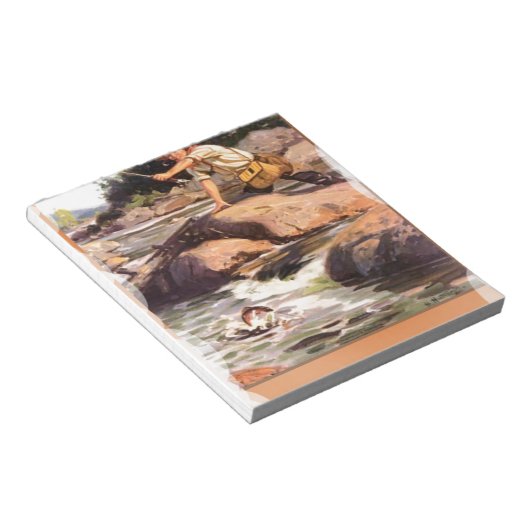 Bloc-note Pêche à partir des rochers (Incliné)