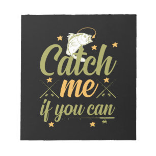 Bloc-note Pêche Art Catch Me Si Vous Pouvez