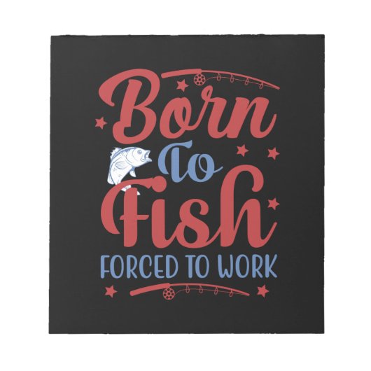 Bloc-note Pêche Art Né Au Poisson (Devant)