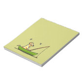 Bloc-note Pêche au laboratoire jaune (Tourné)