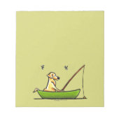 Bloc-note Pêche au laboratoire jaune (Devant)