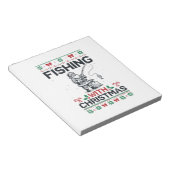 Bloc-note Pêche avec la fête de Noël Santa (Incliné)