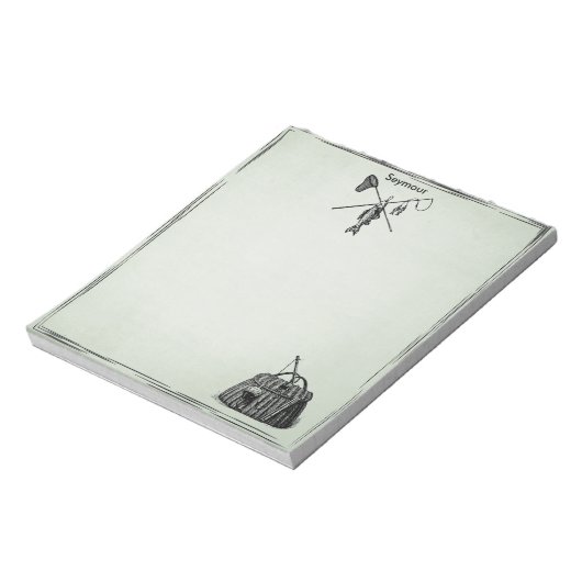 Bloc-note Pêche vintage (Tourné)