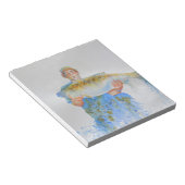 Bloc-note Pêcheur peinture d'aquarelle cadeau de pêche pour  (Incliné)