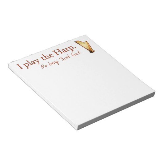 Bloc-note Pédal Harpe Note Pad (Incliné)