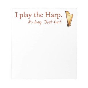 Bloc-note Pédal Harpe Note Pad