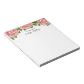 Bloc-note Peine rose du bureau de, Personnalisé (Incliné)