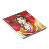 Bloc-note Peinture à l'aquarelle d'art original de geisha ja (Incliné)