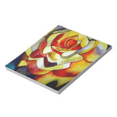 Bloc-note peinture à l'aquarelle de fleur Jaune (Tourné)