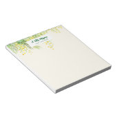 Bloc-note Peinture à l'aquarelle jaune de Mimosa (Incliné)