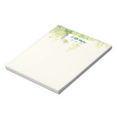 Bloc-note Peinture à l'aquarelle jaune de Mimosa (Tourné)