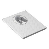 Bloc-note Peinture à paille noire standard - Art du chien (Incliné)