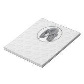 Bloc-note Peinture à paille noire standard - Art du chien (Tourné)