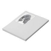 Bloc-note Peinture à paille noire standard - Art du chien (Tourné)