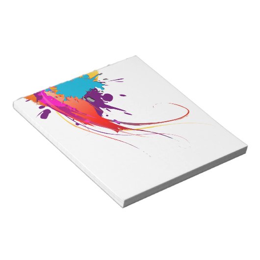 Bloc-note Peinture à papillon exotique Abstraite (Incliné)