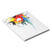 Bloc-note Peinture Abstraite de perroquets sauvages (Incliné)